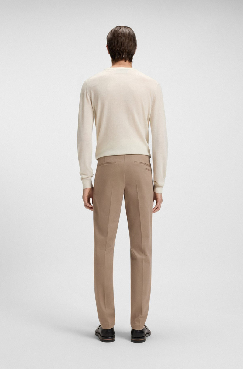 SLIM-FIT TROUSERS IN COTTON, CASHMERE AND STRETCH 4