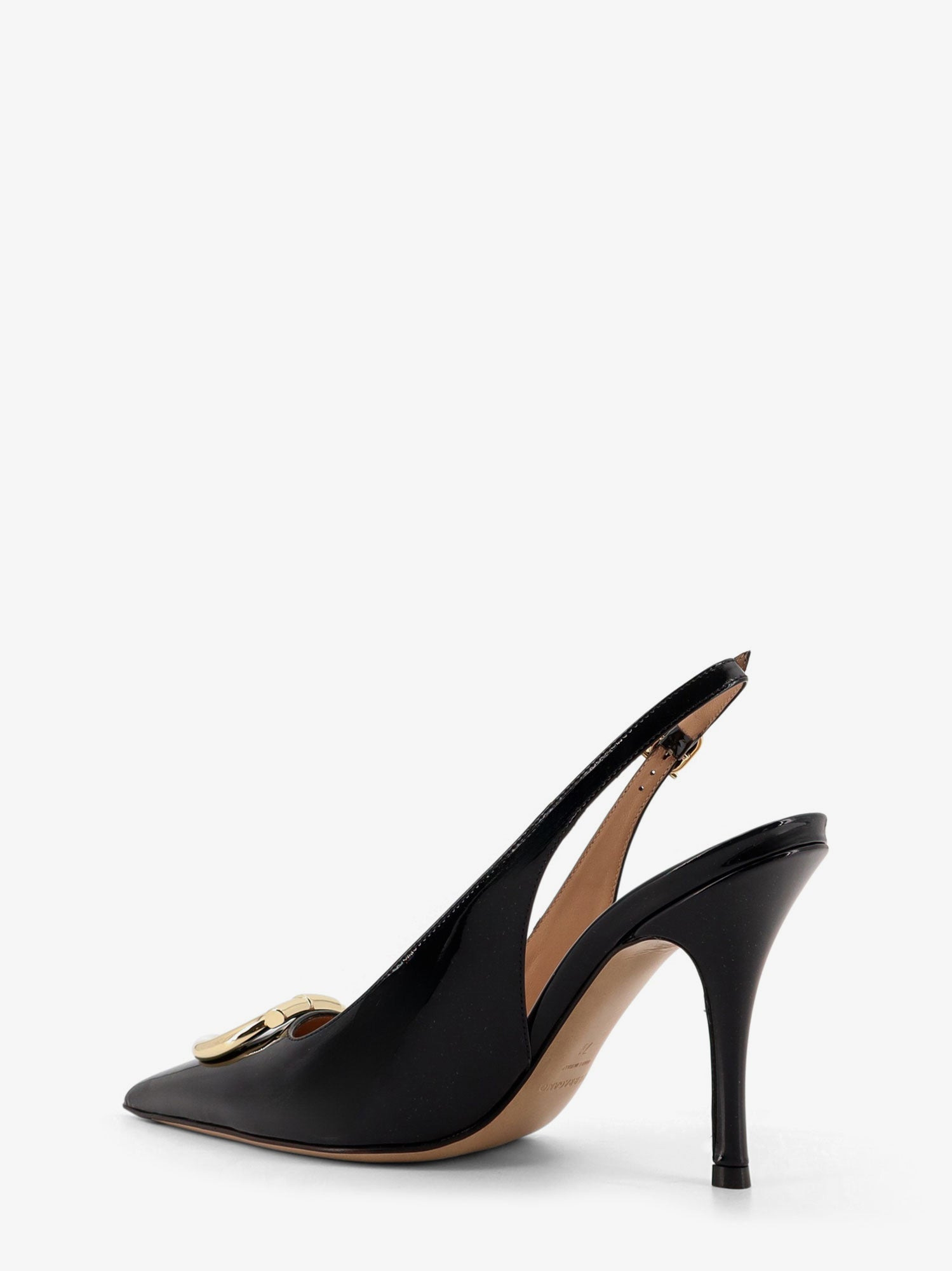 Ferragamo Women Sara Patent Leather Slingback Pumps - 3