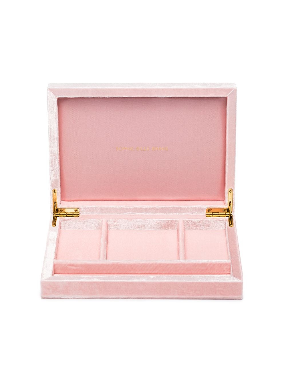 Pink velvet jewellery box - 3