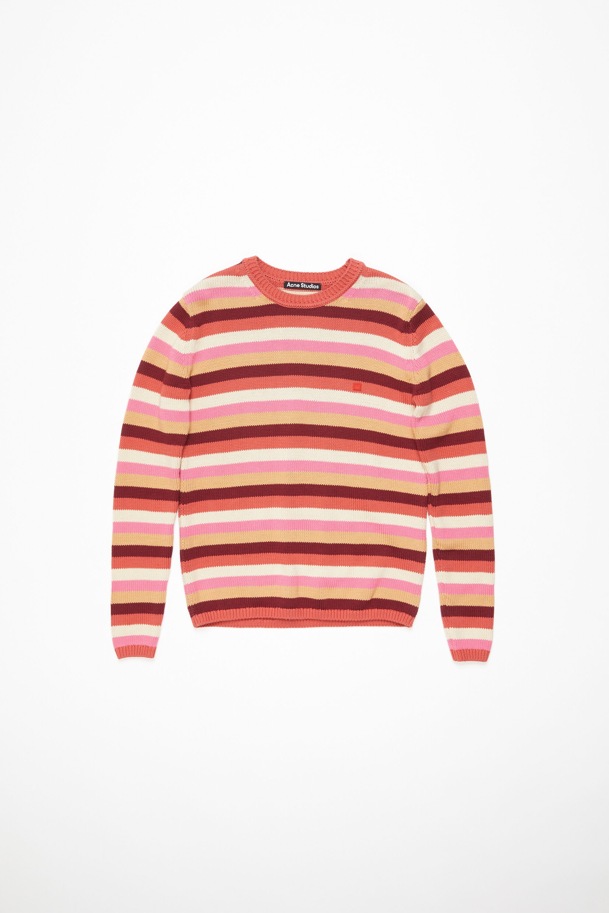 Crew neck sweater - Rusty orange/multi - 1