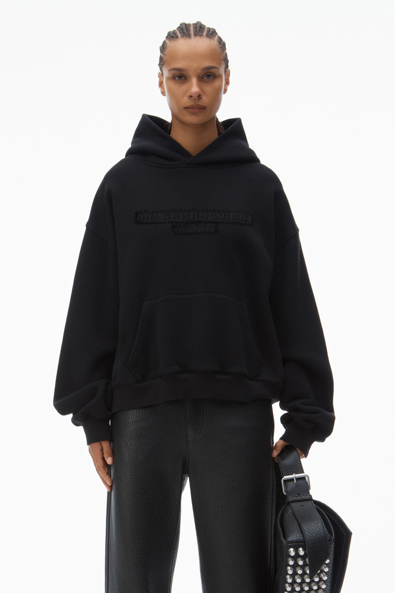 Oversize Unisex Logo Hoodie in Essential Terry 2