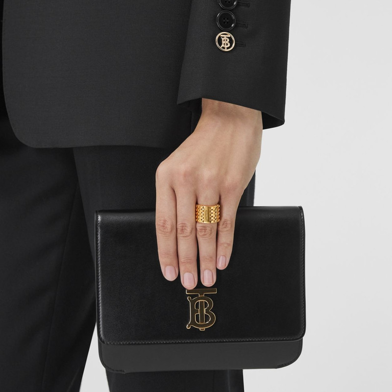 Burberry Gold-plated Chain-link Ring outlook