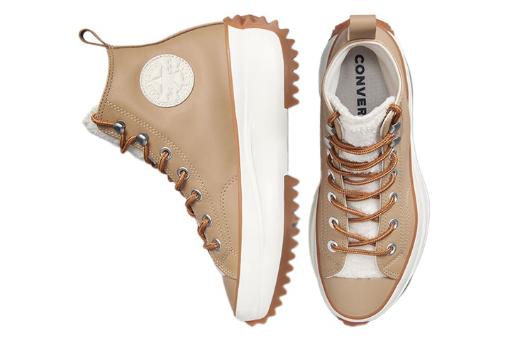 (WMNS) Converse Run Star Hike High 'Sherpa - Nomad Khaki' 573111C - 6