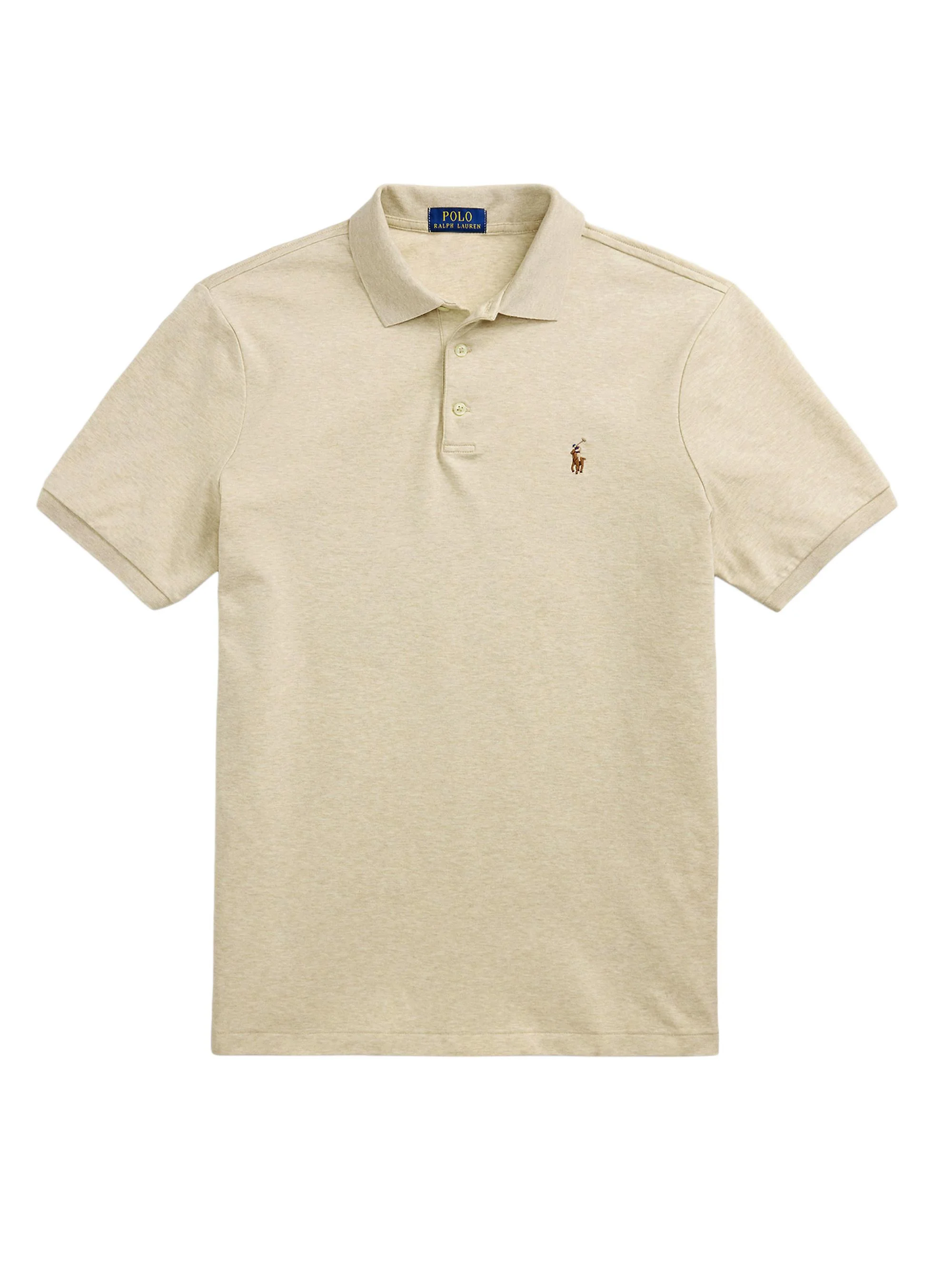 Men's Cotton Slim-Fit Polo Shirt - Expedition Dune Heather - 1