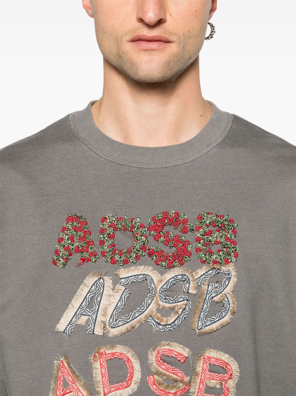 logo-patches cotton-blend sweatshirt - 5