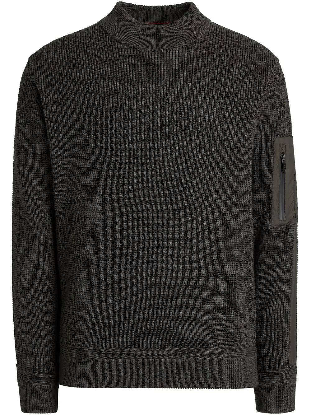 mock-neck wool jumper - 1