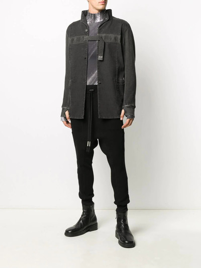 Boris Bidjan Saberi drop-crotch track pants outlook