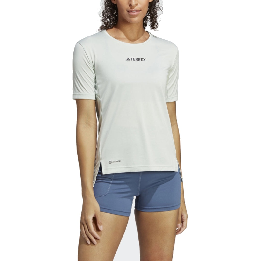 (WMNS) adidas Terrex Multi T-Shirt Asia Sizing 'Teal' HM4042 - 3