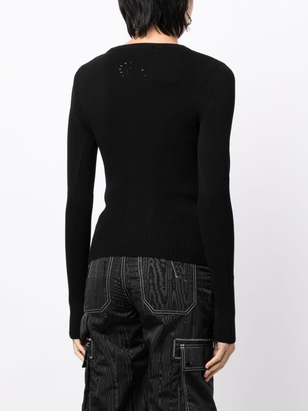 ribbed long-sleeve top - 4