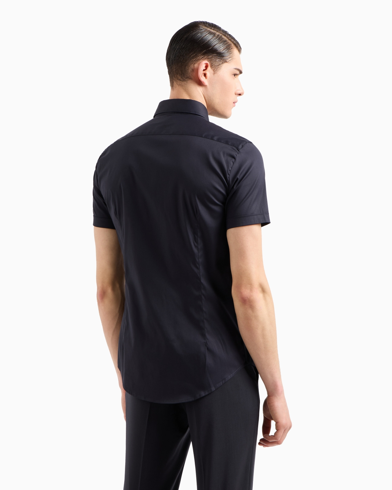 Short-sleeved, stretch nylon-blend shirt - 3