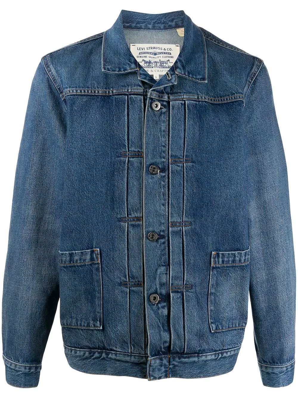 denim trucker jacket - 1