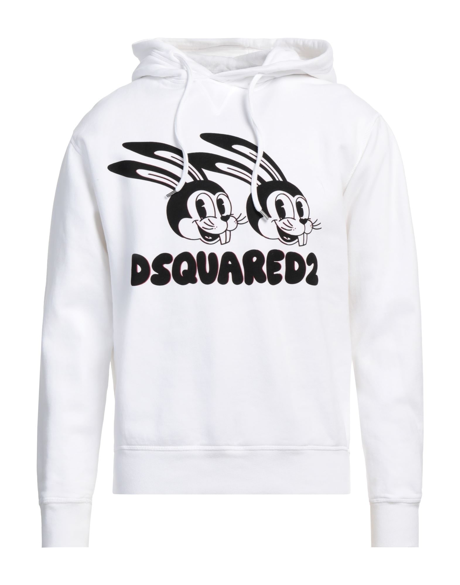 White Men's Hooded Sweatshirt - 1