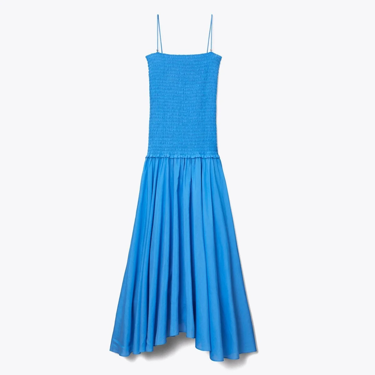 Solid Smocked Dress - 1