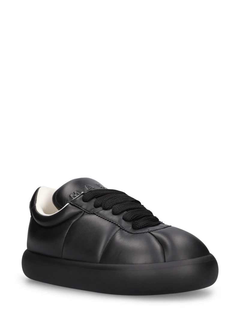 Chunky soft leather low top sneakers - 2