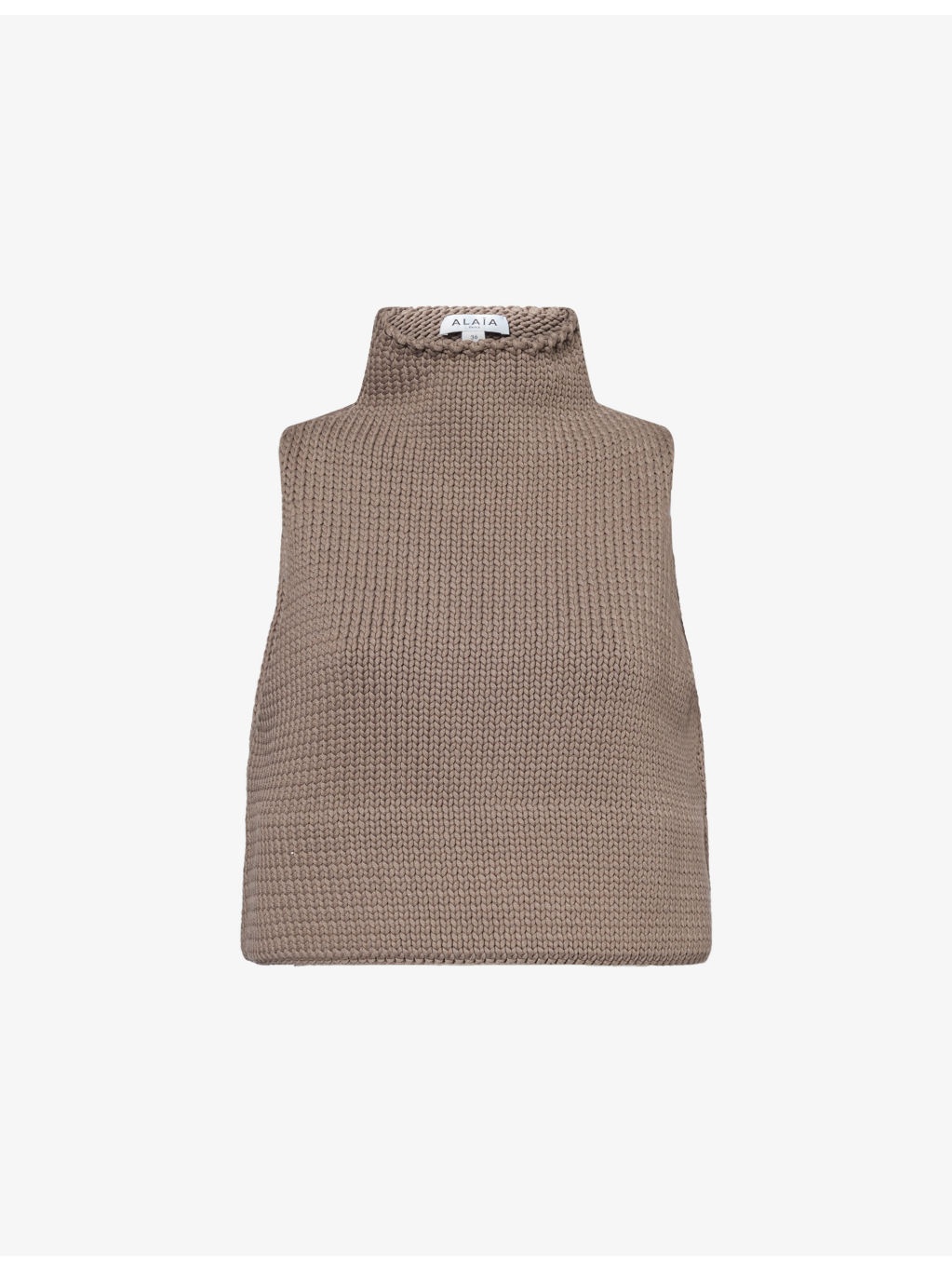 Crop Sleeveless Cotton-Blend Top - 1