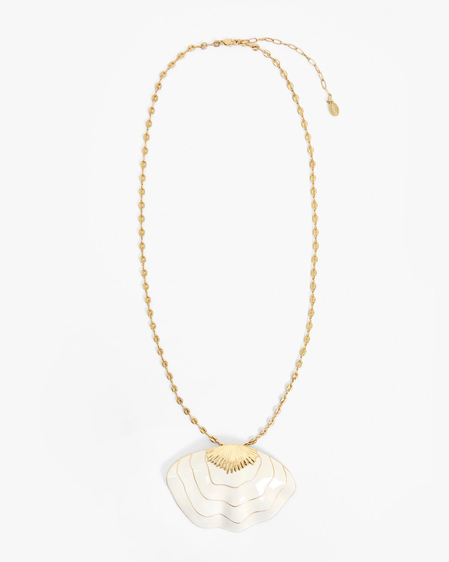 Clamshell Pendant Necklace - 1
