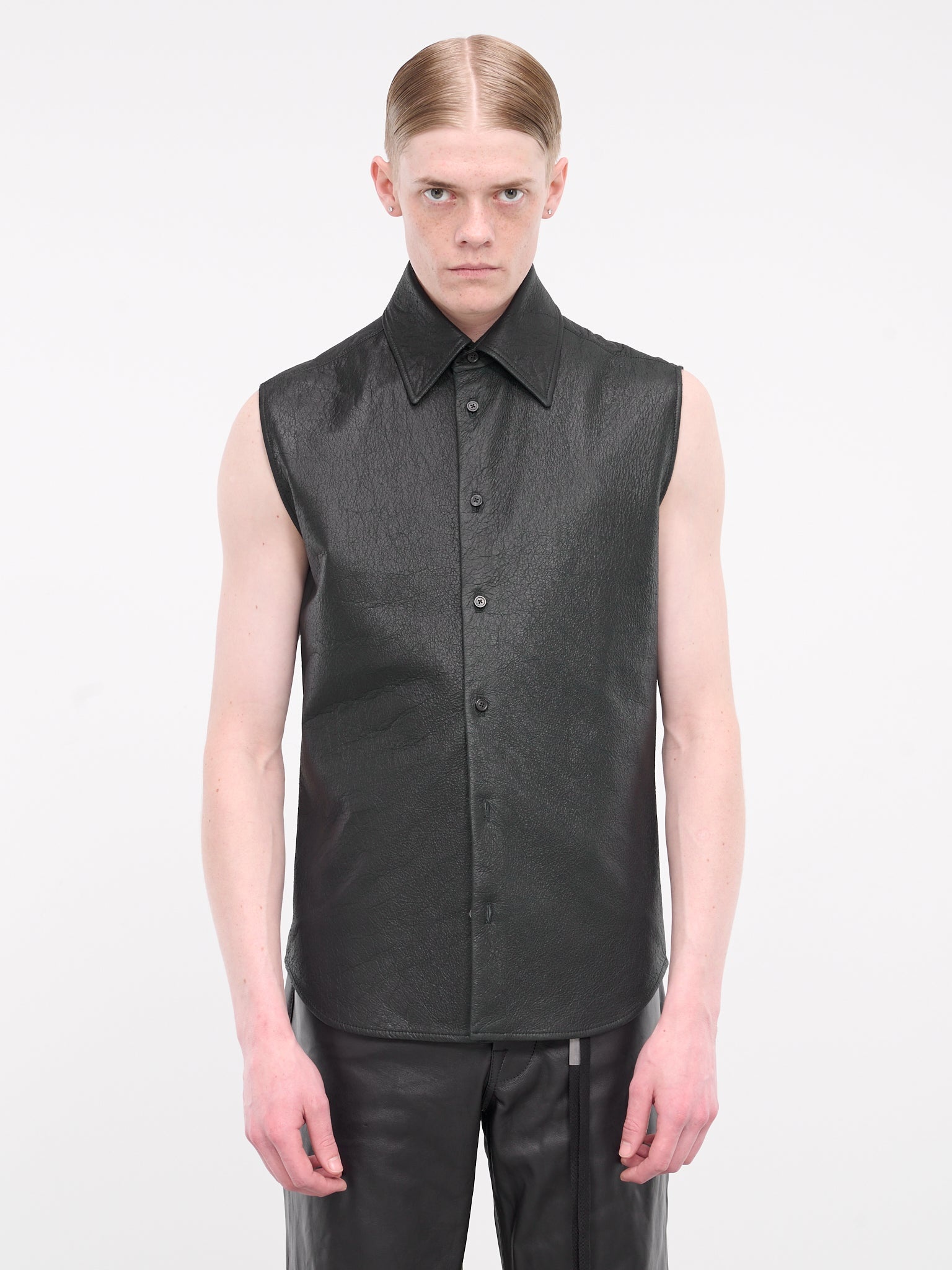 Boldewijn Leather Sleeveless Shirt - 1