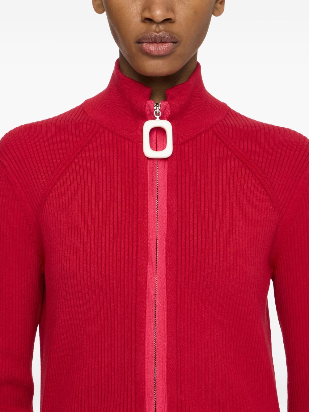 zip-up cardigan - 5