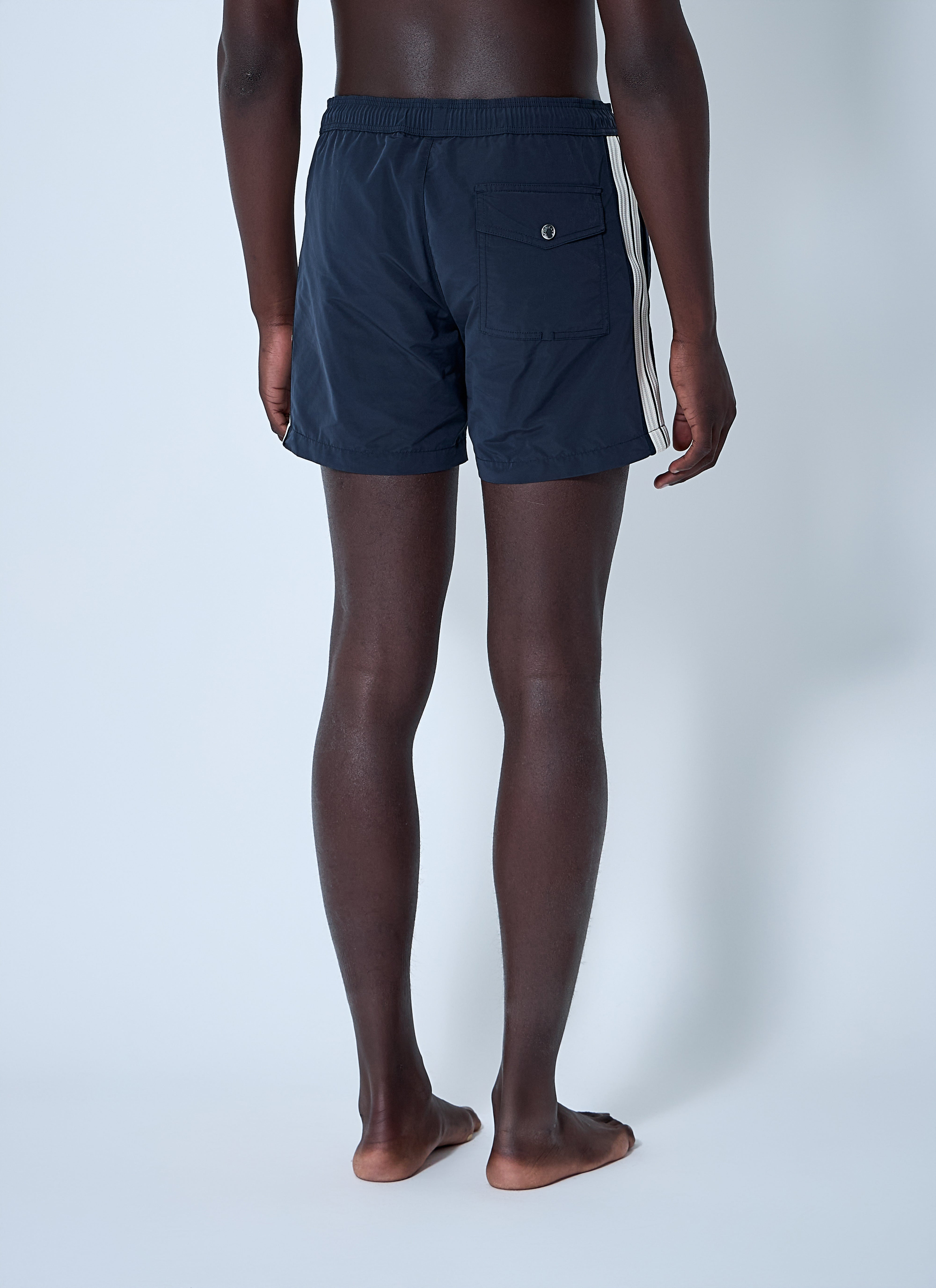 Moncler Men Logo Patch Swim Shorts - 4