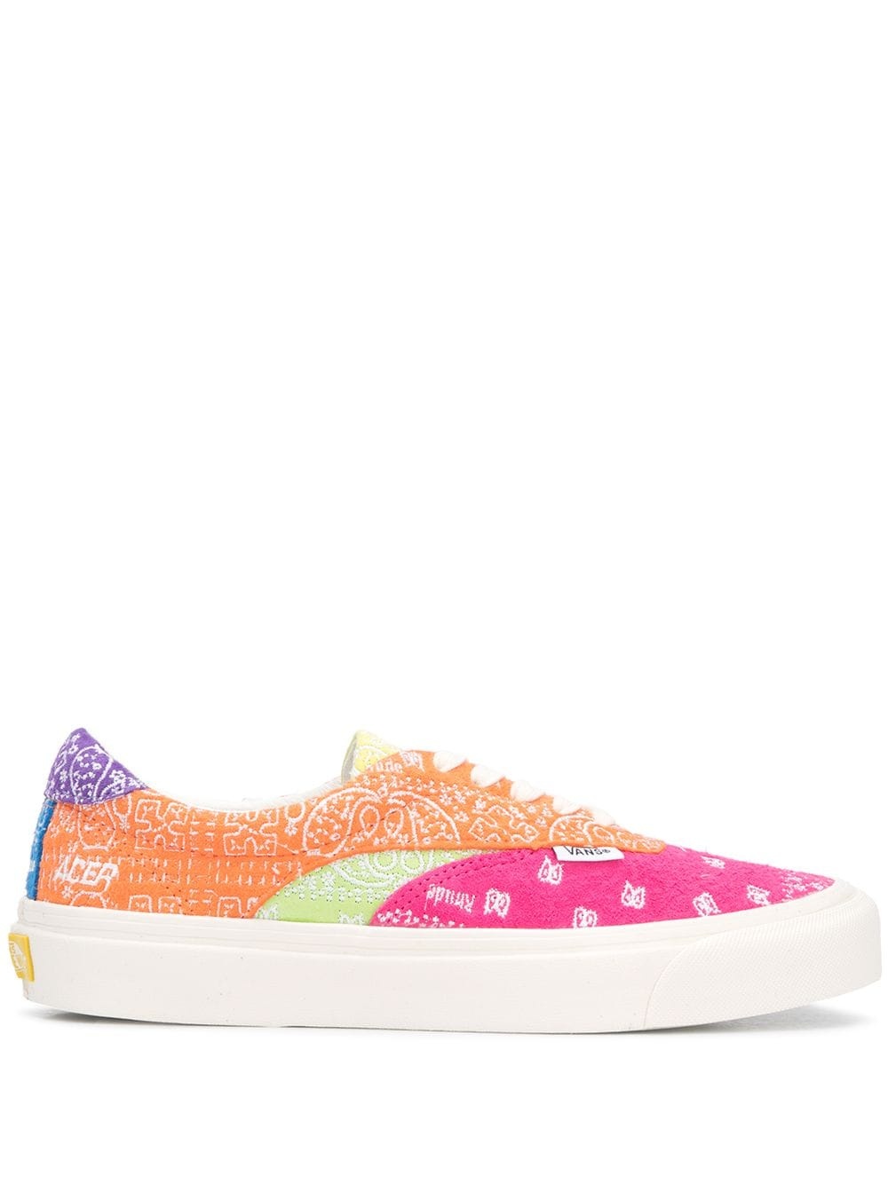 patterned low-top trainers - 1