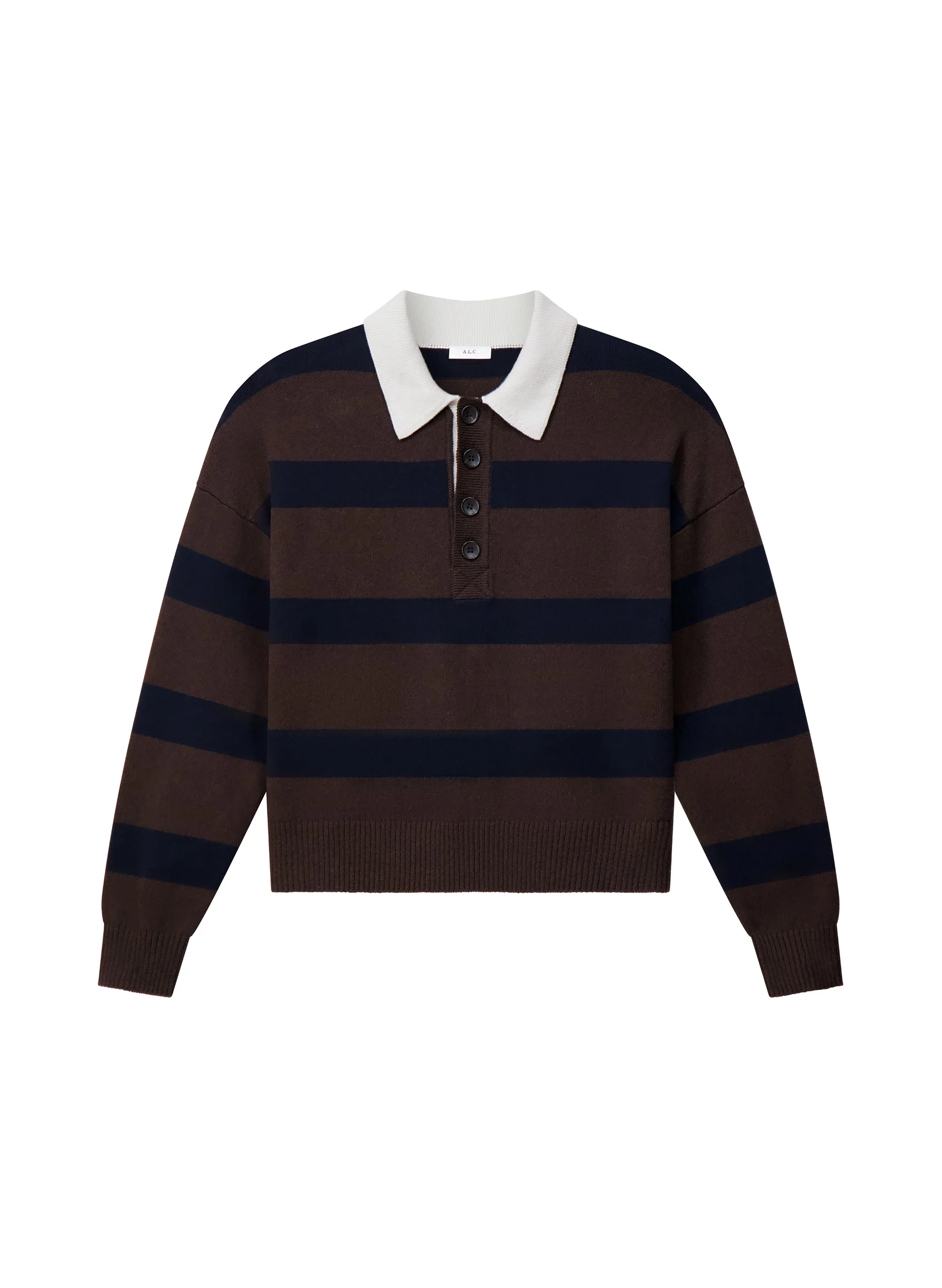 Alexa Cotton Polo Sweater - 1