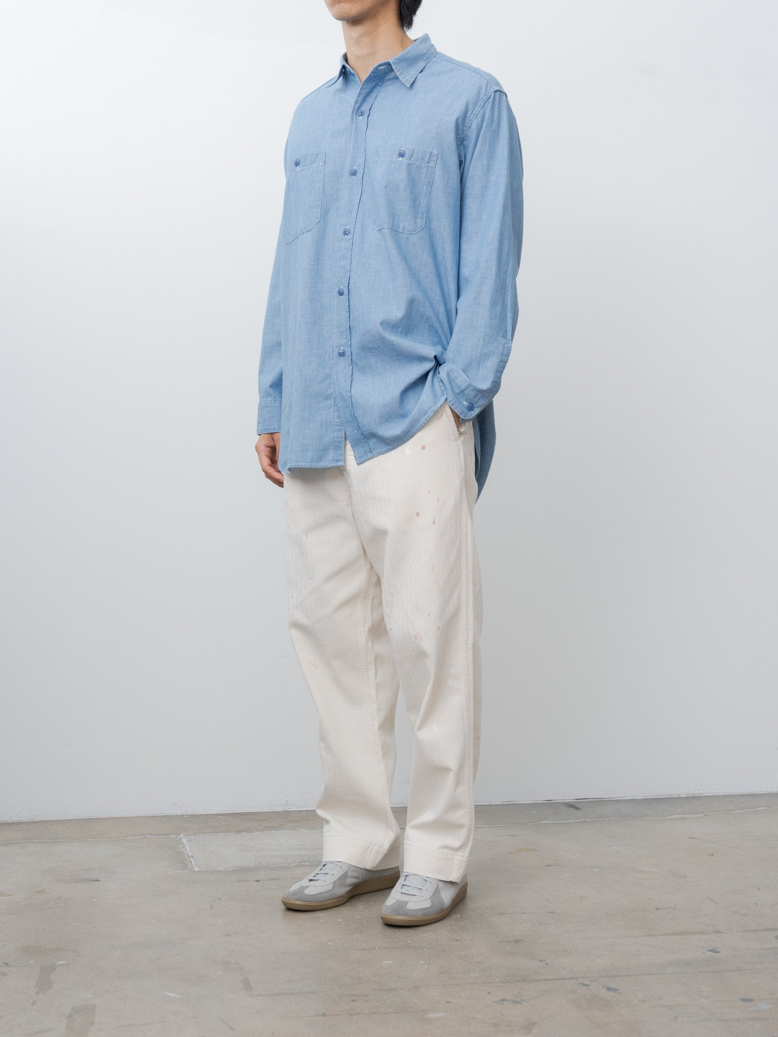 U.S.N Chambray Shirt - Indigo - 4