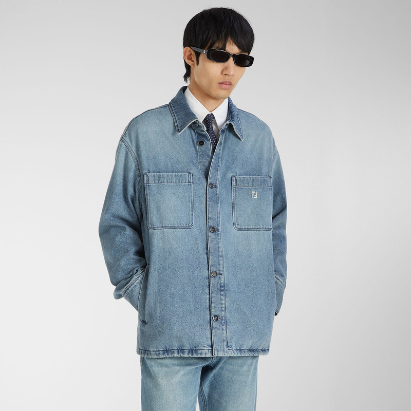 FENDI Shirt Light blue denim shirt outlook