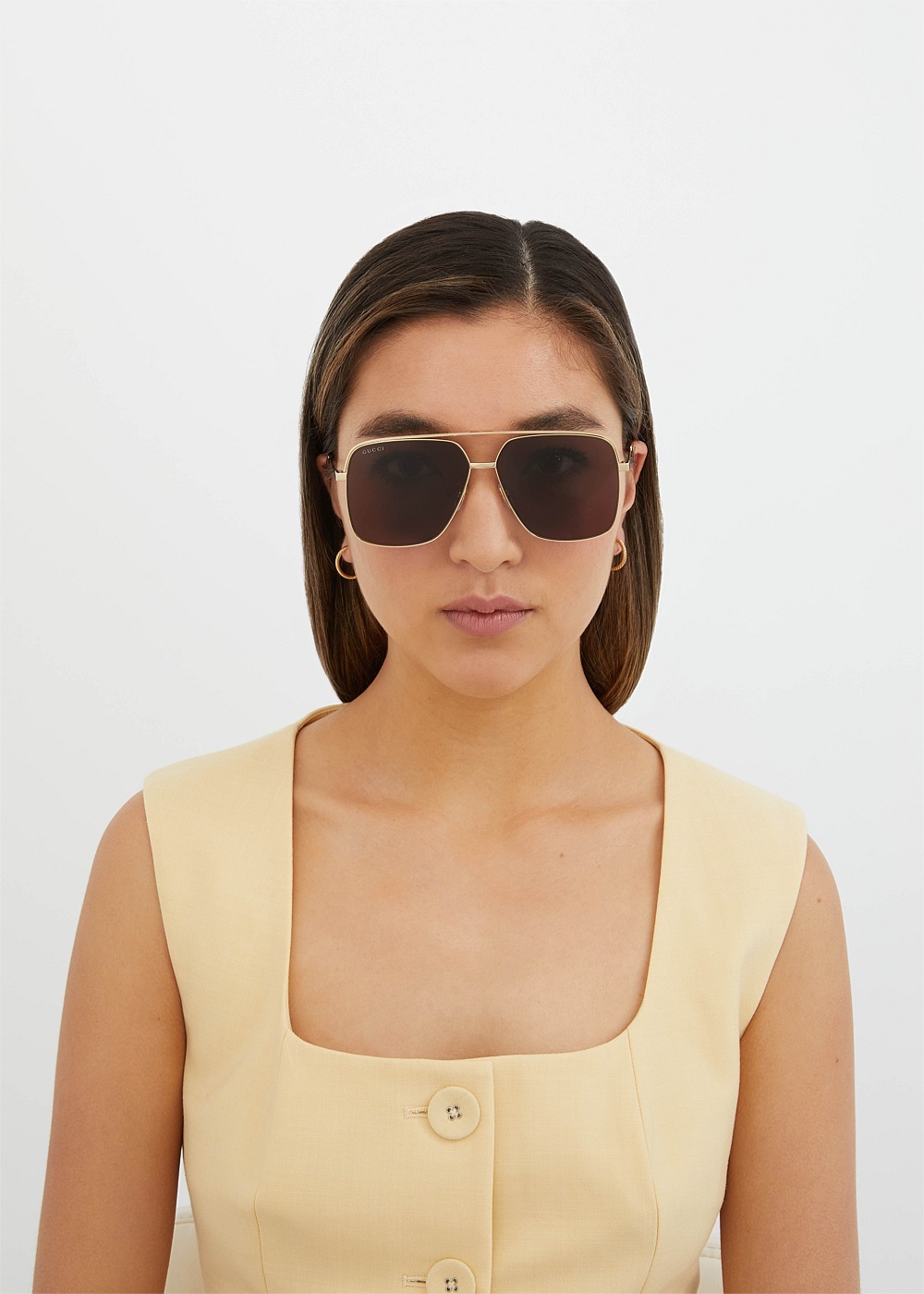 Gold Aviator Sunglasses - 2