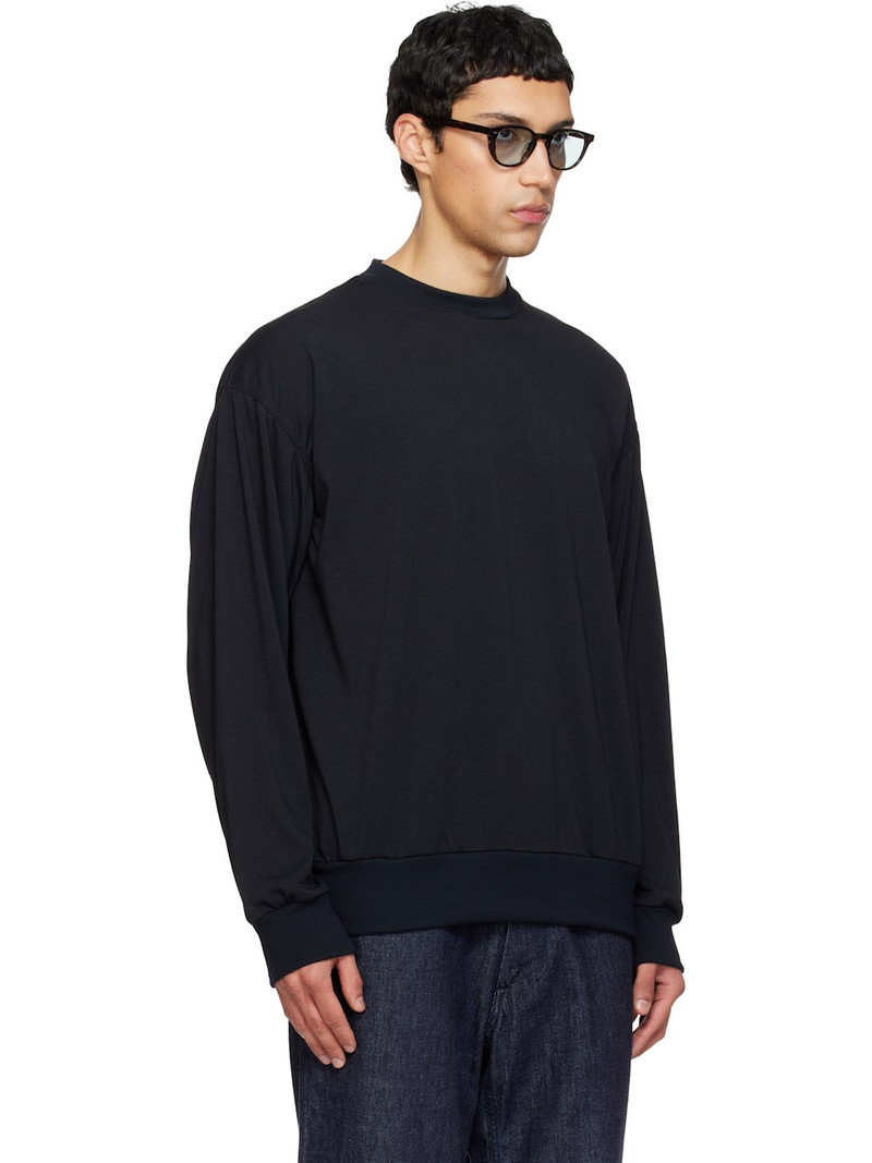 Black Polyester Jersey L/S T-shirt 2