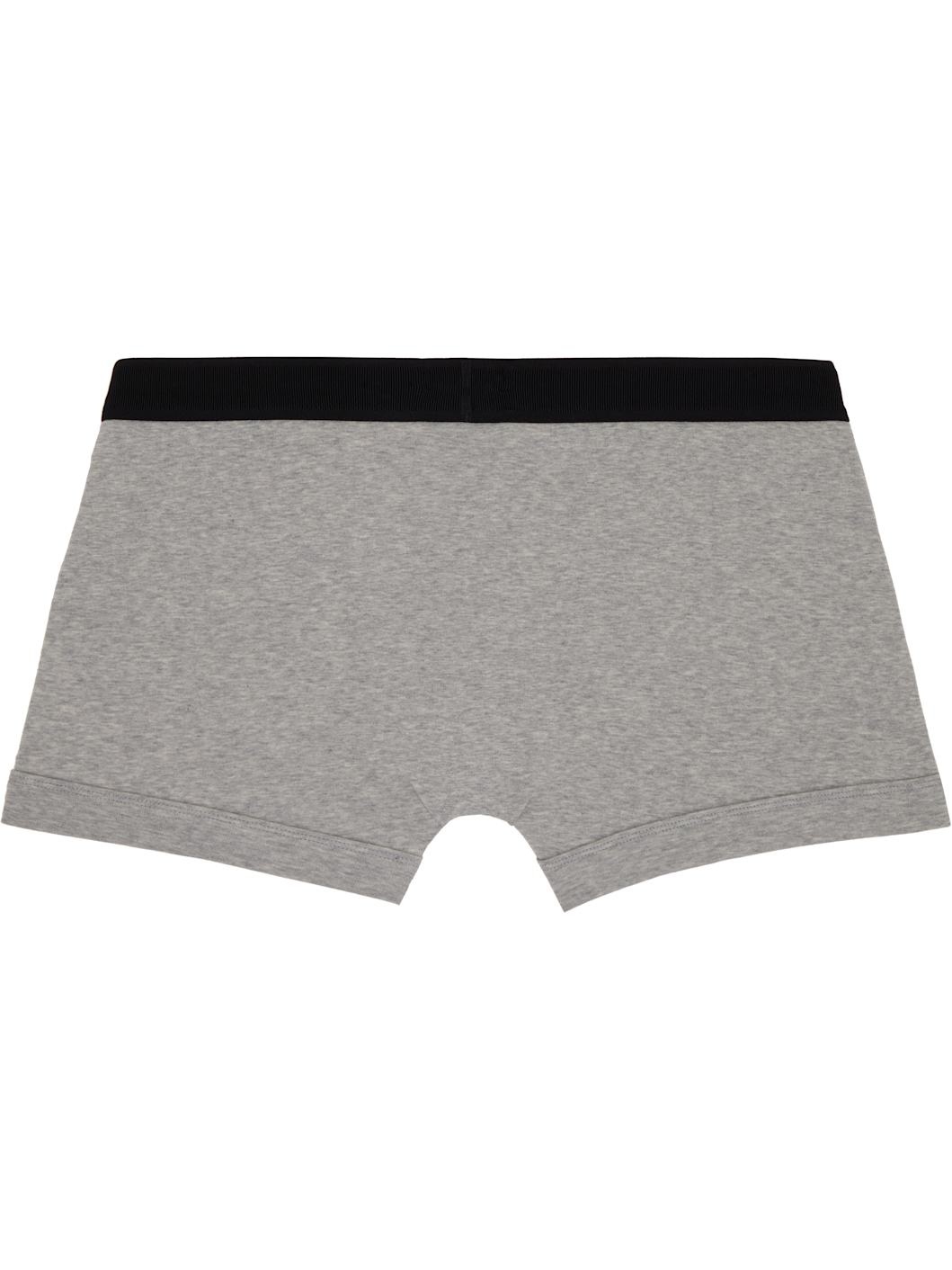 Gray Cotton Boxer Briefs - 2