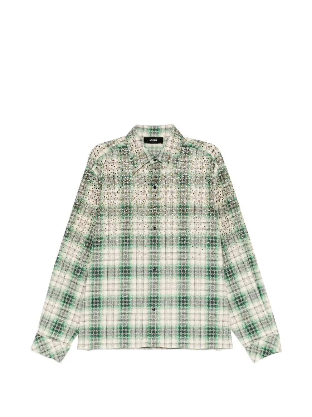 STUD-EMBELLISHED CHECKED SHIRT - 1