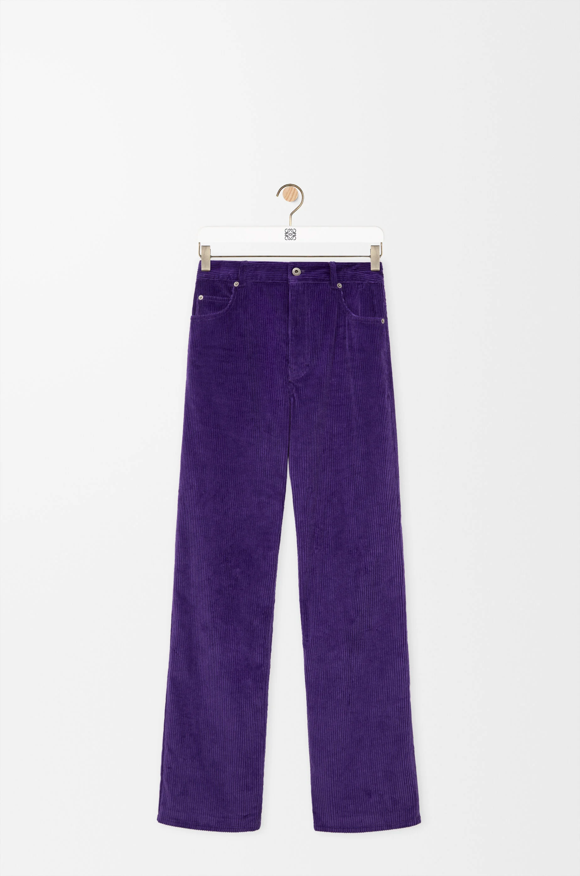 Trousers in cotton corduroy - 1