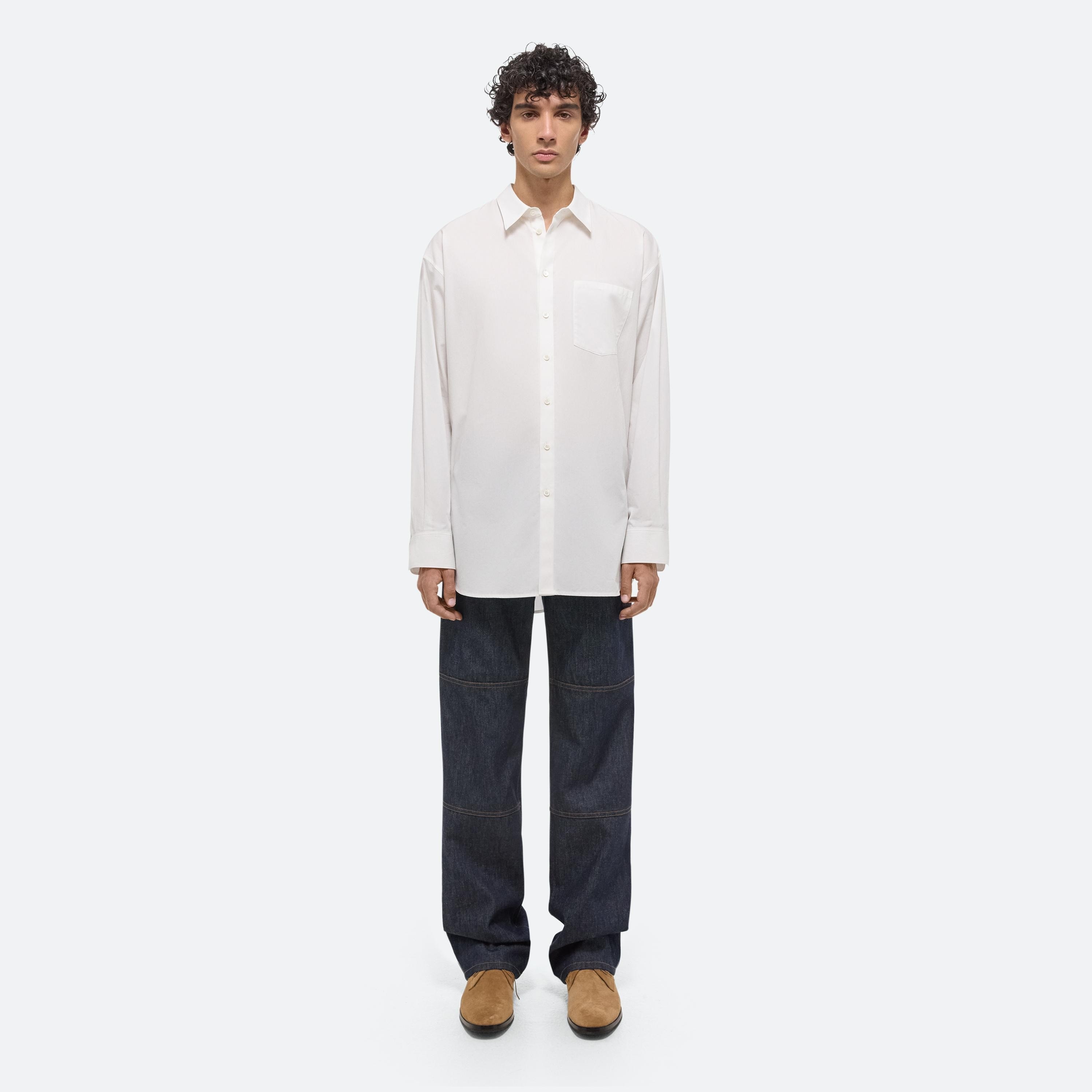 OVERSIZED SHIRT SOFT BROAD POPLIN - 4