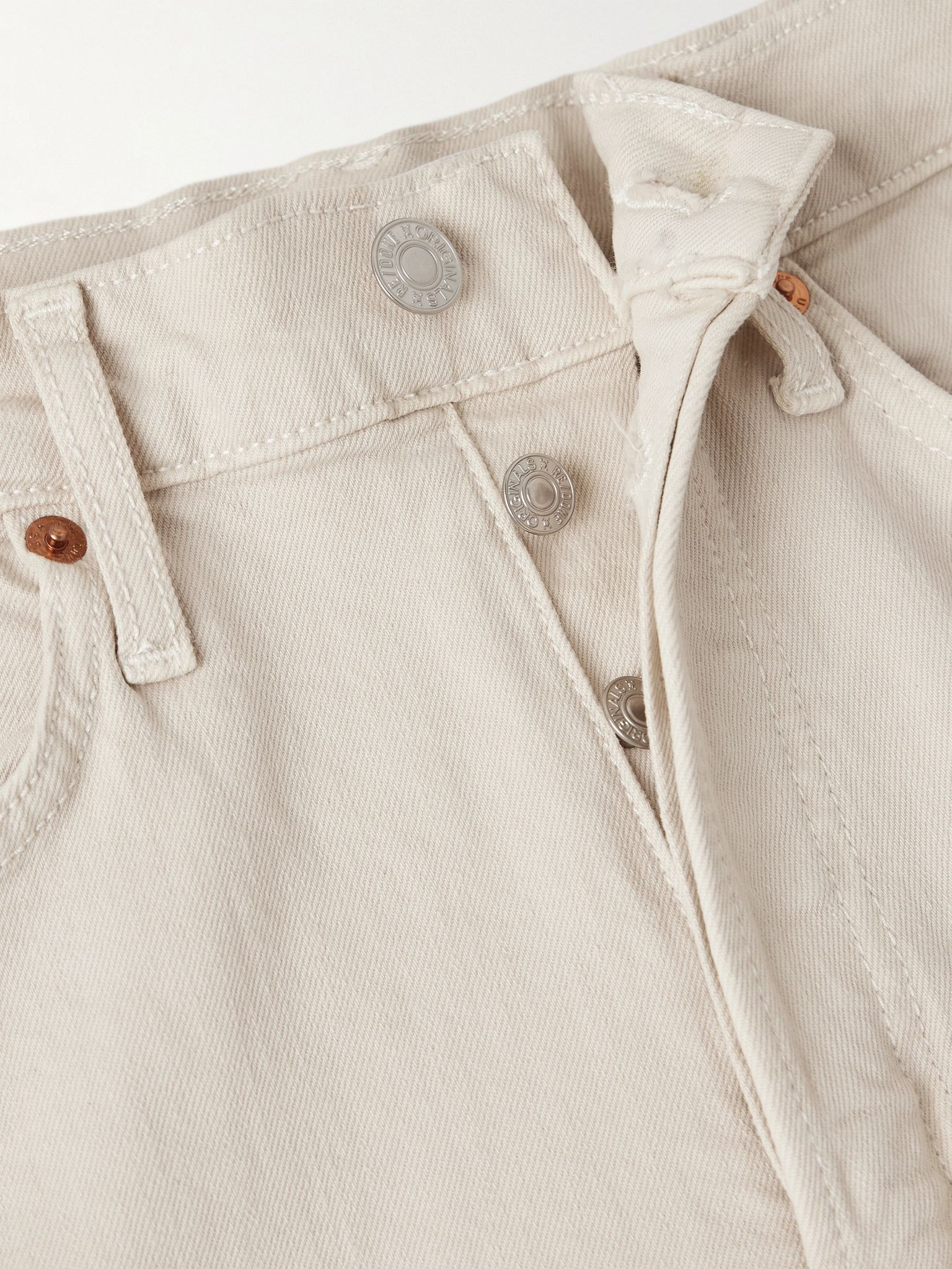 Cropped high-rise flared jeans Off-white - 5