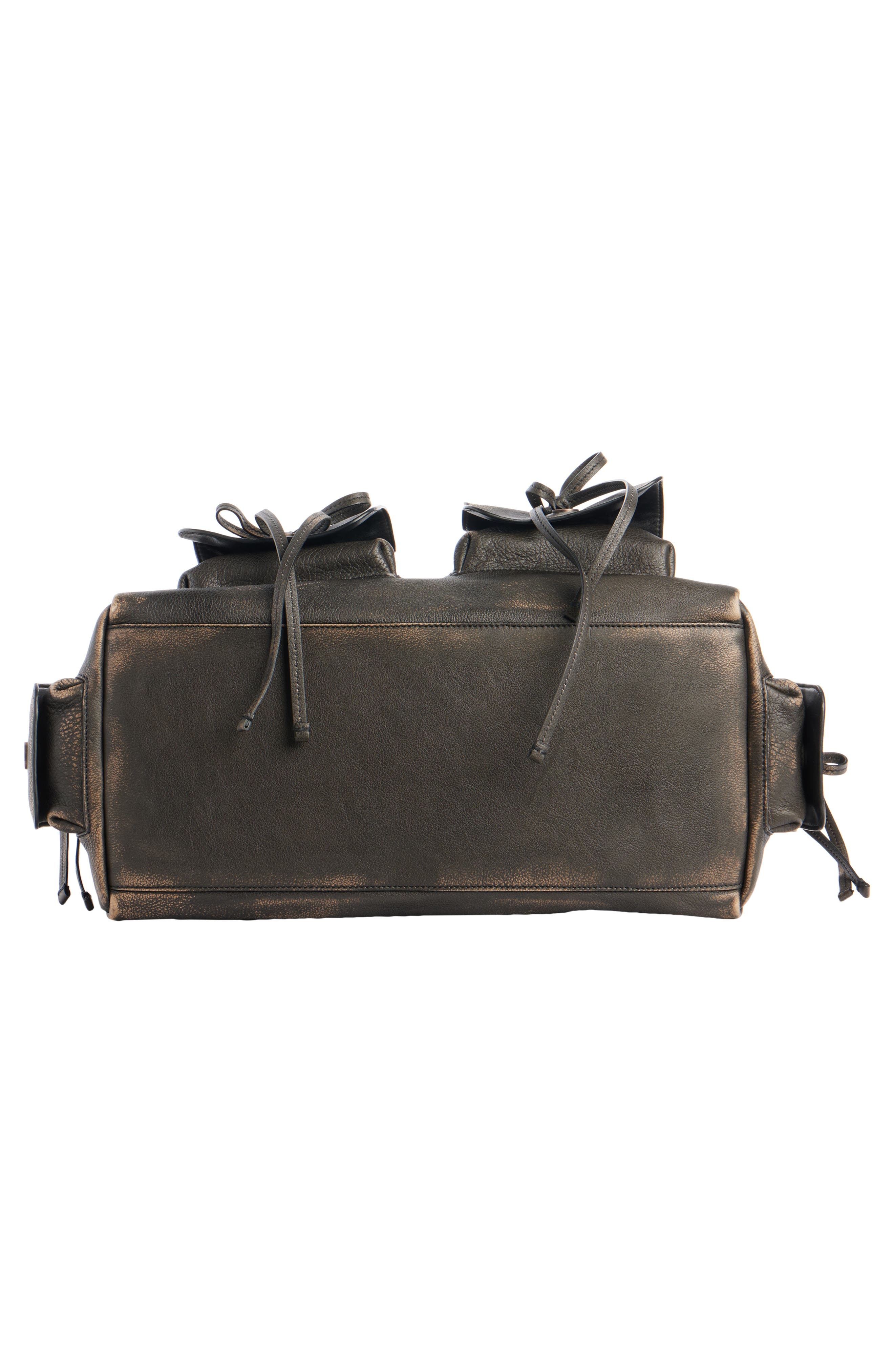 Acne Studios Multipocket Washed Leather Tote in Dark Brown/Beige at Nordstrom - 5