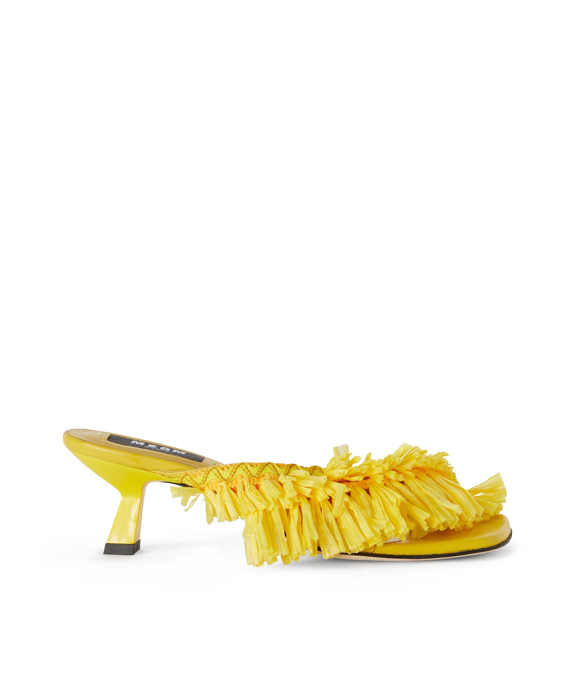 Mule with raffia insert - 1