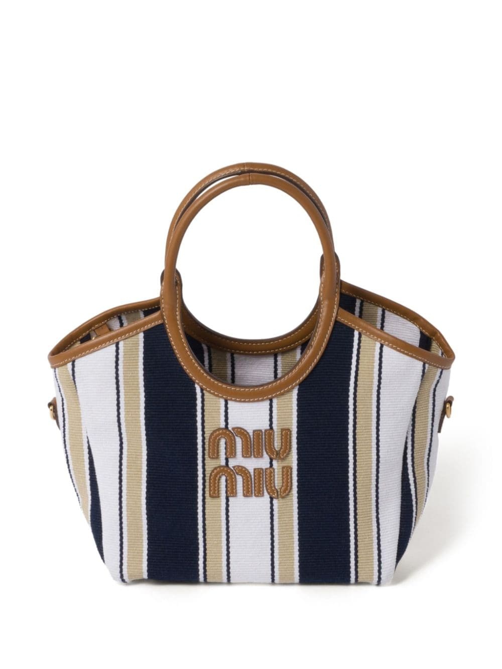 Ivy stripe-jacquard tote bag - 1