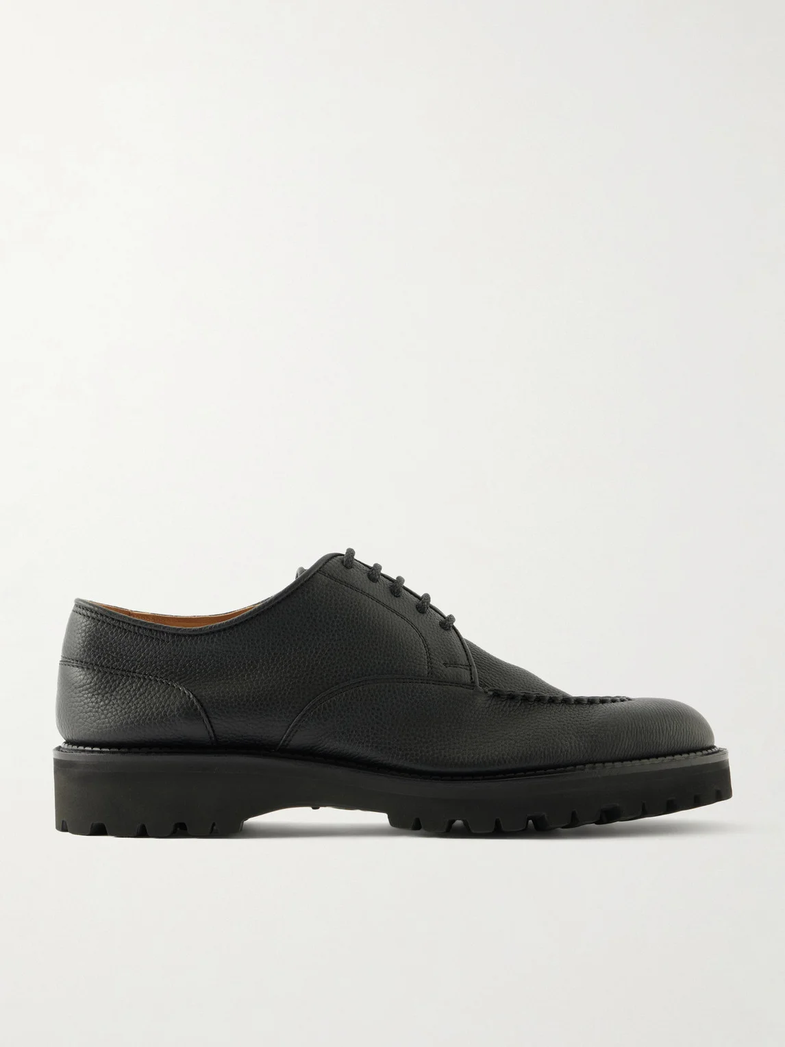 Land Full-Grain Leather Derby Shoes - 1