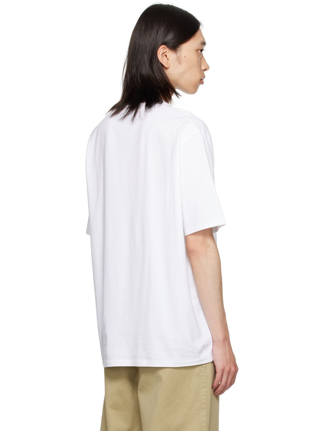 White Logo Patch T-Shirt - 3