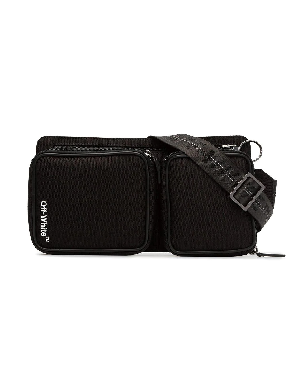 Cordura logo print belt bag - 1