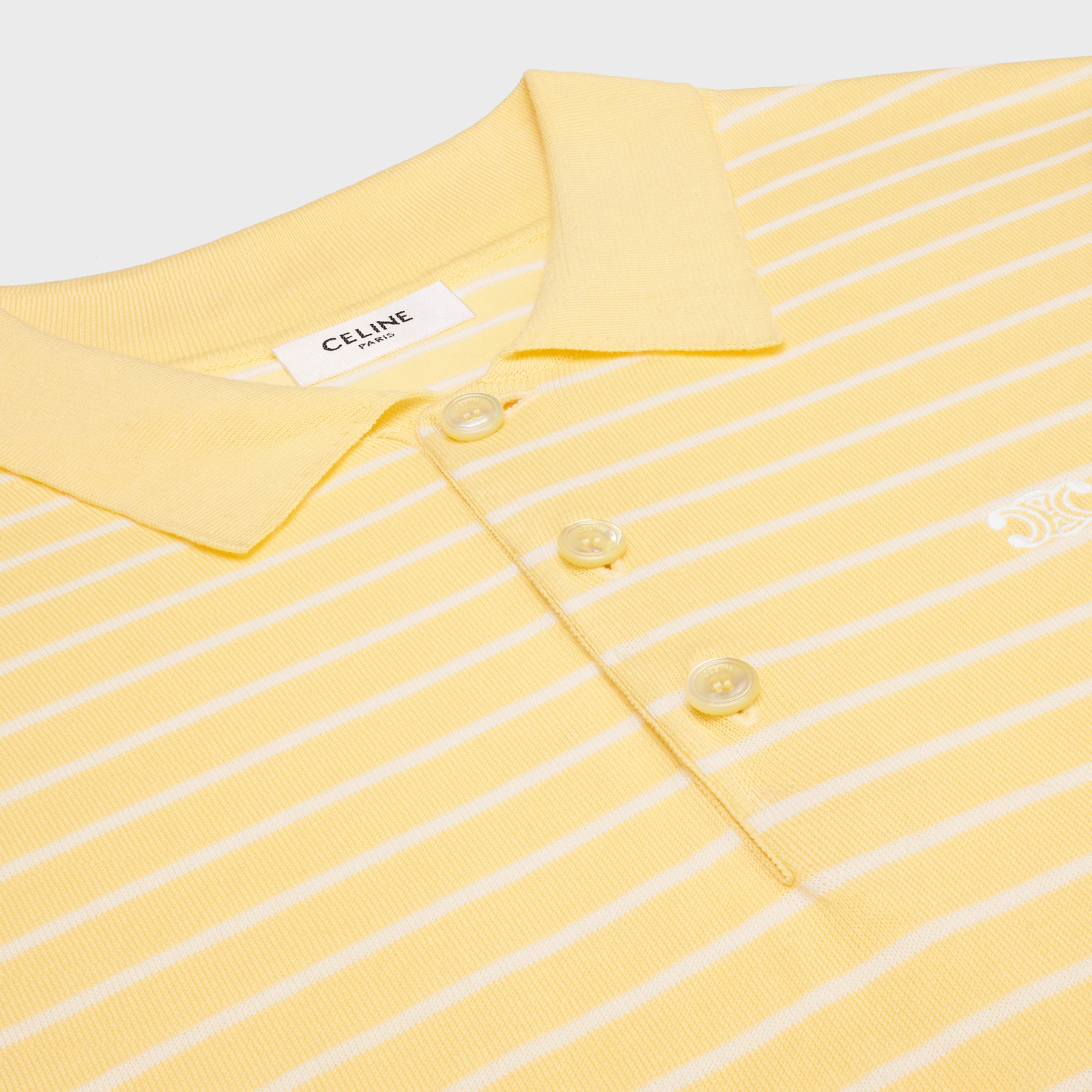 short-sleeved polo sweater IN fine cotton - 3