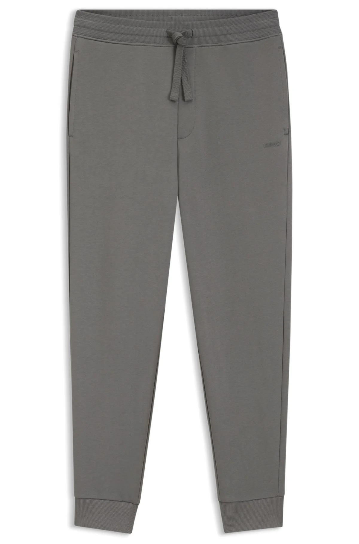 CUFFED SWEATPANTS IN COTTON TERRY WITH LOGO PRINT - 1