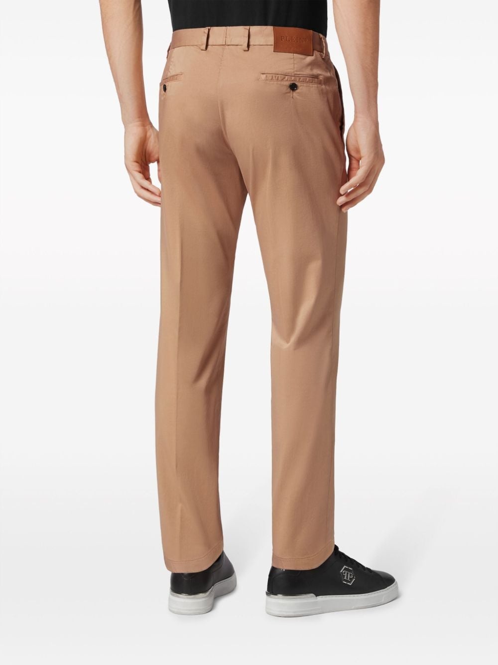 pressed-crease cotton chinos - 3