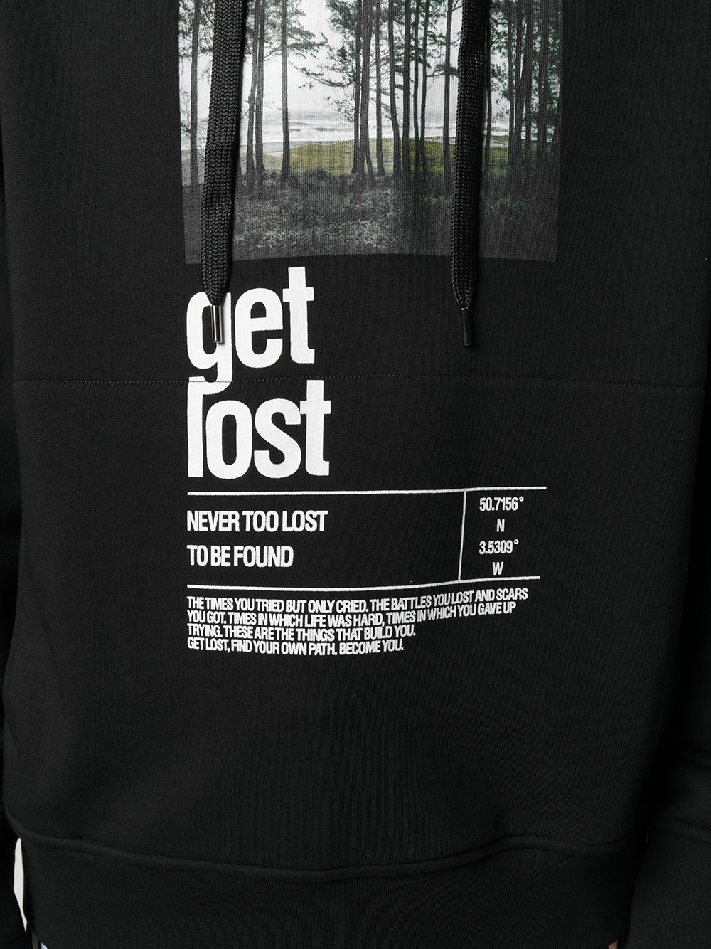 graphic print hoodie - 5