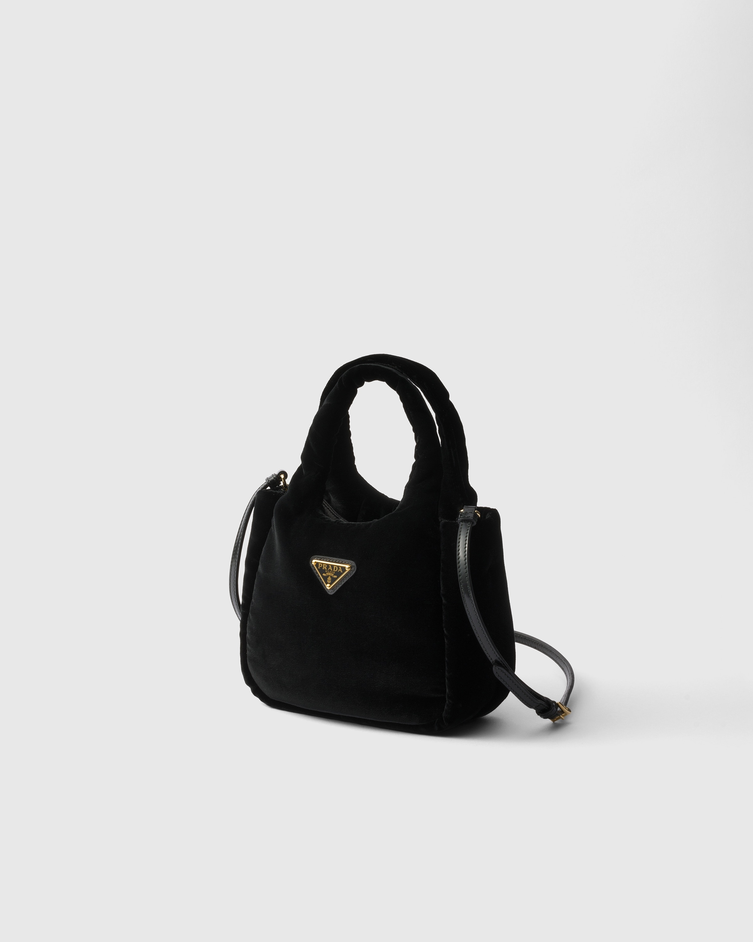 Padded velvet mini handbag - 3