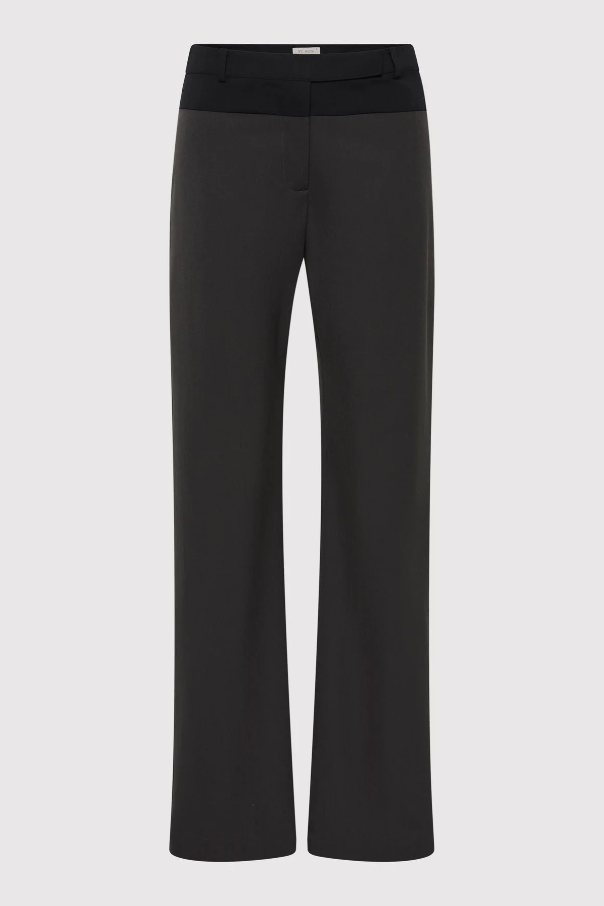 90s Splice Panelled Pants - Black Olive / Black - 1