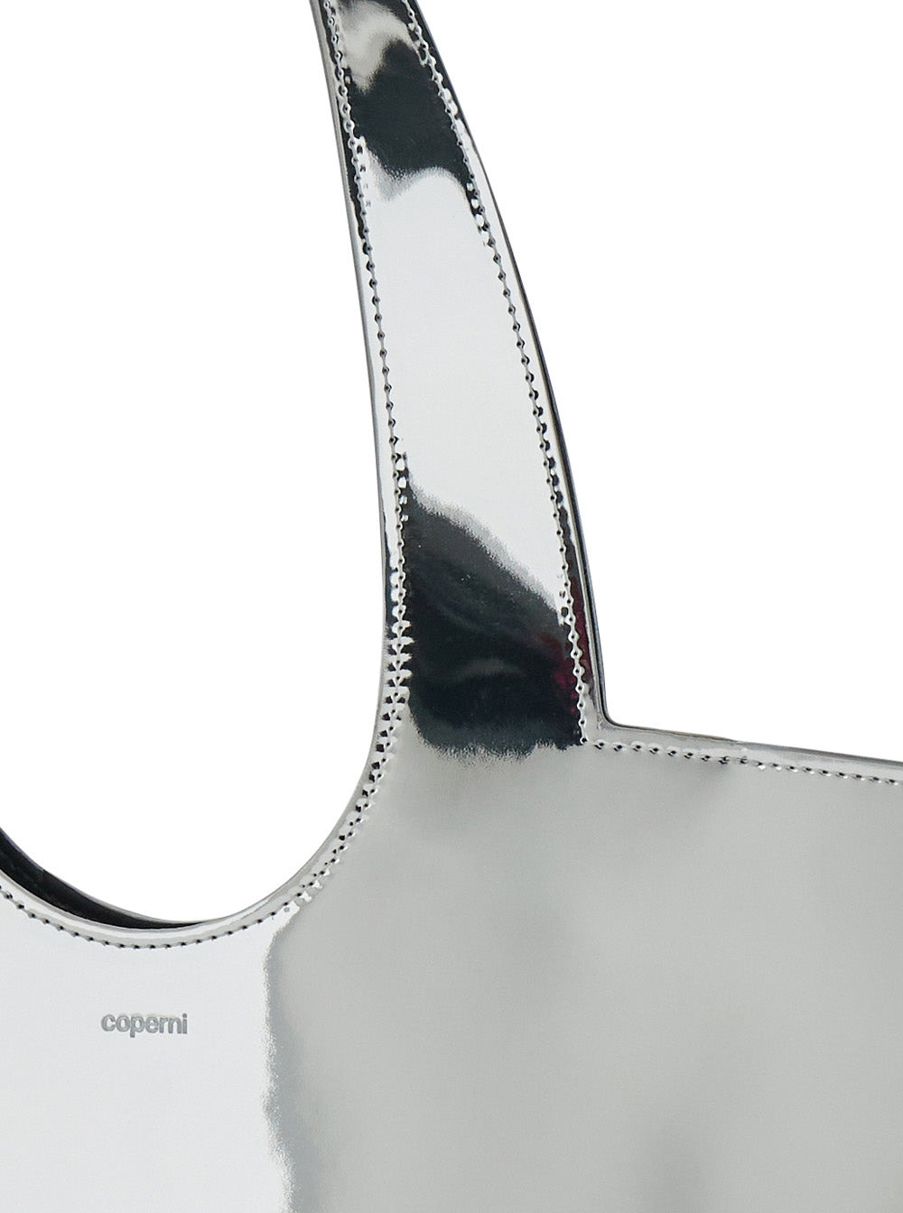 Coperni Women 'Star' Metallic Mini Handbag With Embossed Logo Lettering On The Front And Mirrored Ef - 5