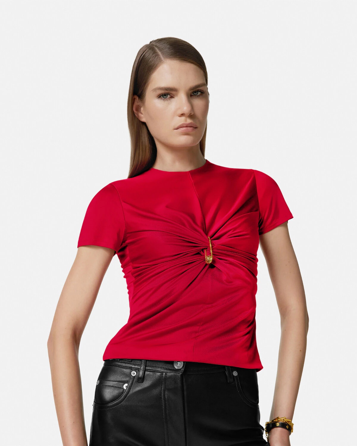 Safety Pin Gathered Top - 3