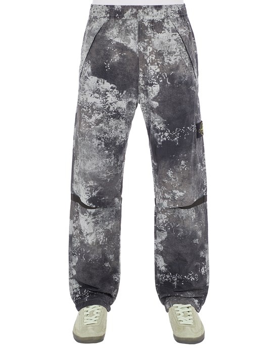 662E1 DISSOLVING GRID CAMO ON ECONYL® REGENERATED NYLON GRAY - 1