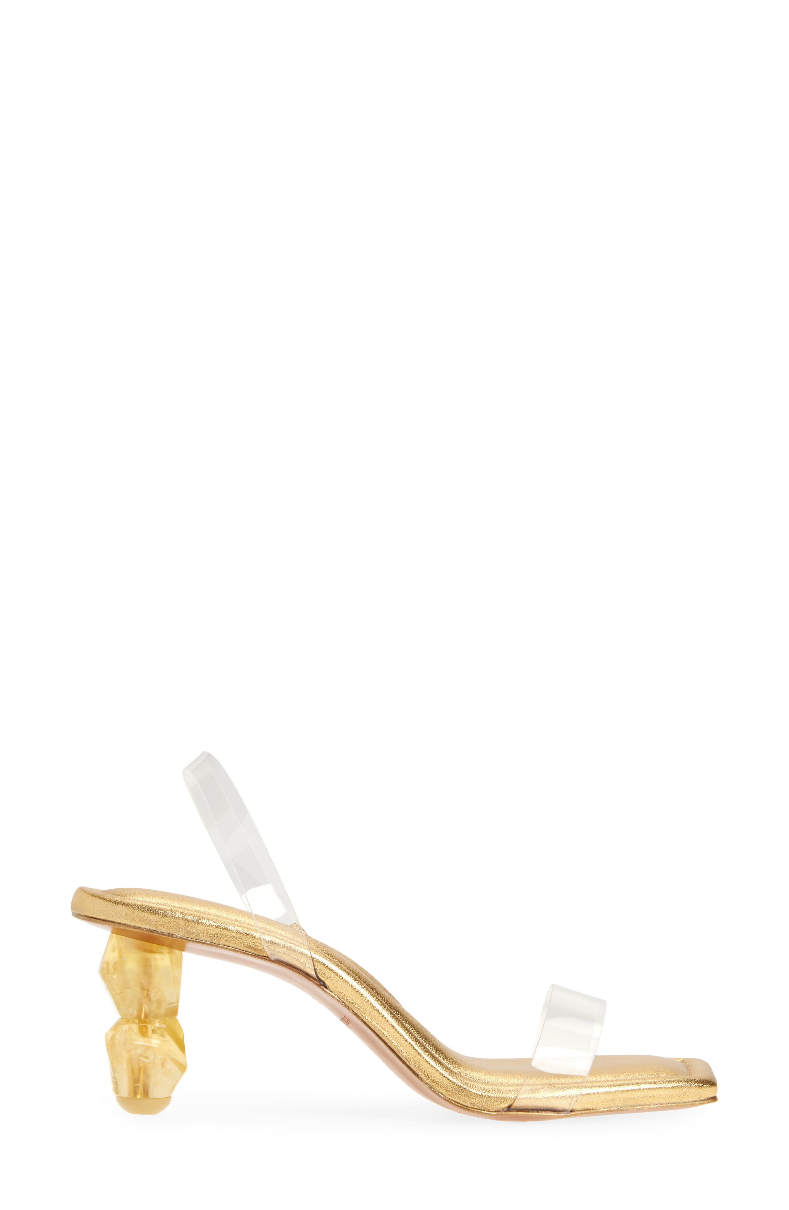 Cult Gaia Gracie Sandal in Clear/Gold at Nordstrom - 3